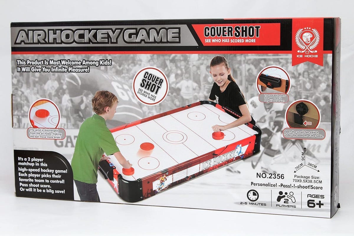 Air Hockey Table, Wood, Multicolor