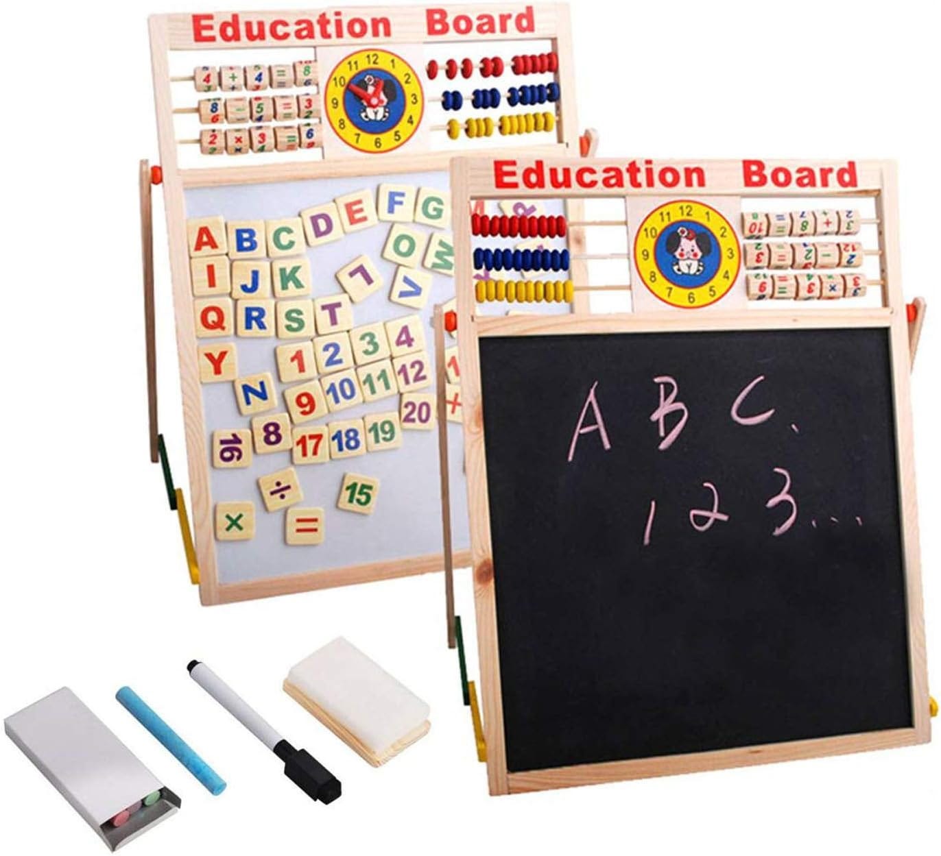 Wooden Writing Board, Double Sided - Multicolor
