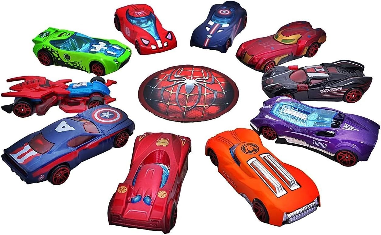 Avenger Cars Set, 10 Pieces - Multi Color