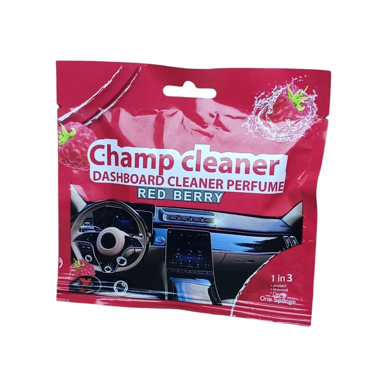 Dashboard Cleaner with Red Berry Scent - Red
