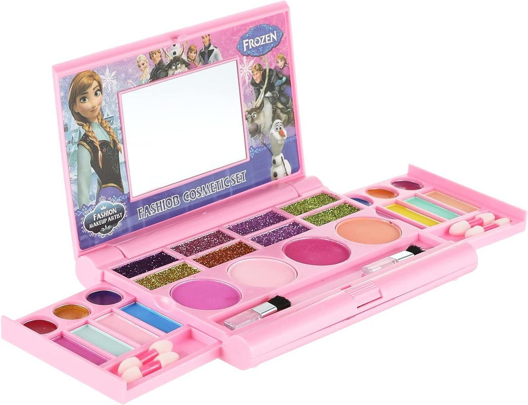 Girls Makeup Tools Set, Plastic - Multicolor
