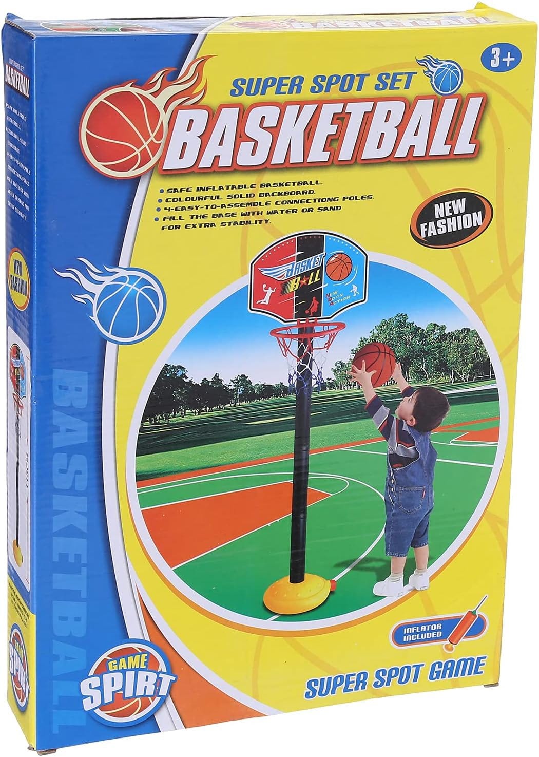 Game Spirit Basketball Set, 115 cm - Multicolor