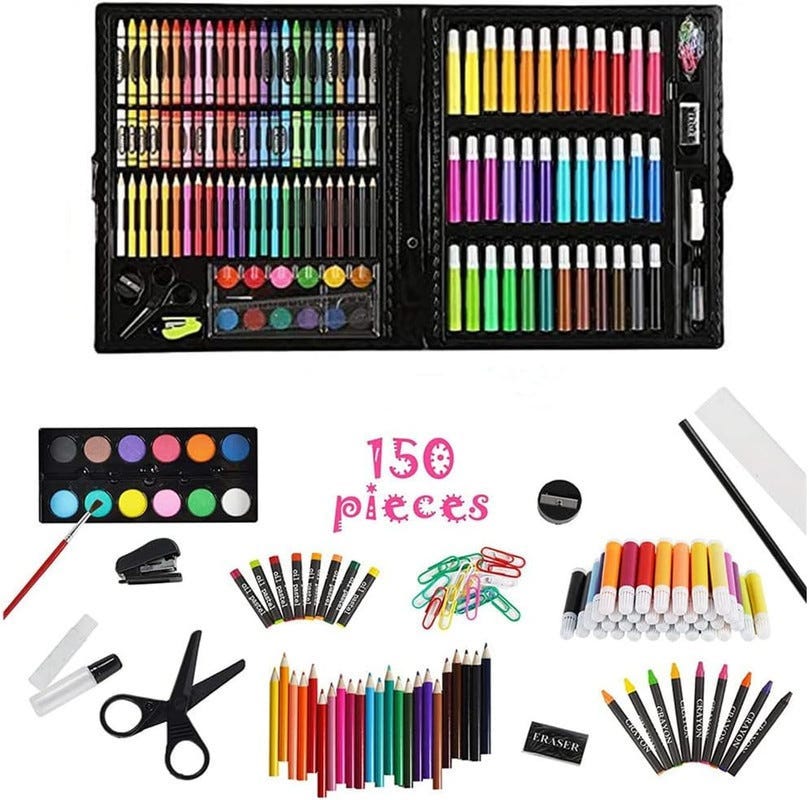 Drawing set, 150 pieces - Multicolor