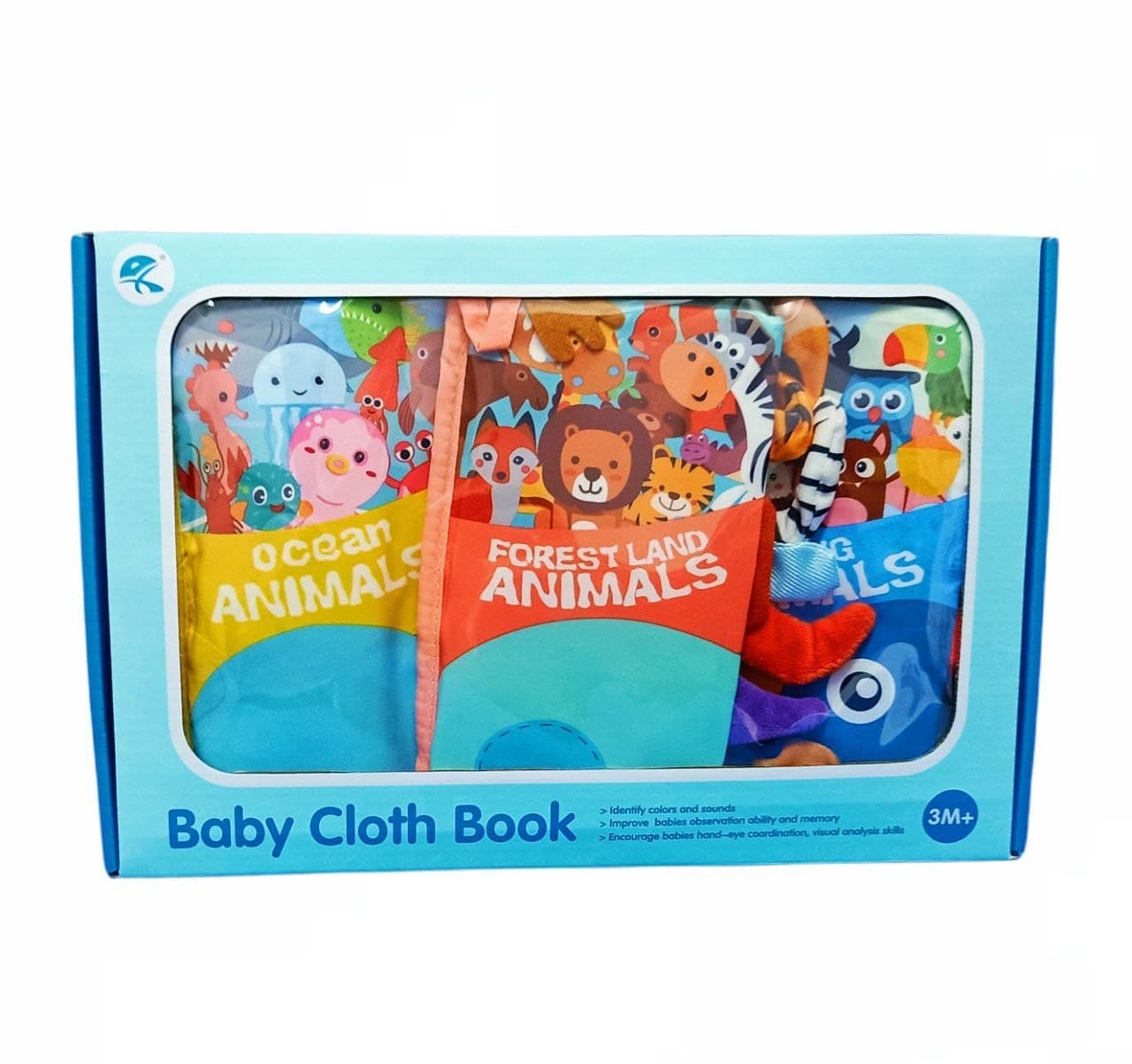 Alsafwa W34-35 Fabric Books For Babies for Unisex Children - Multicolor