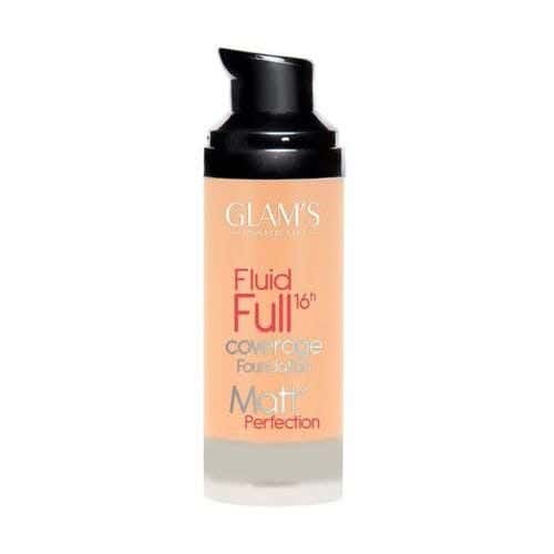 Glams Women's Foundation, 30ml, 16H Full Coverage Liquid, 222 Nude