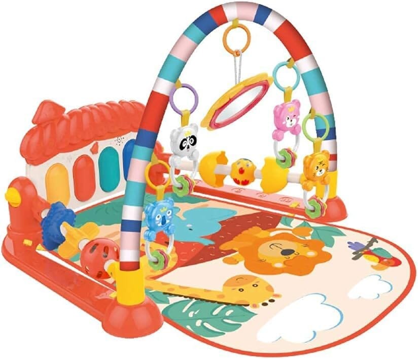 Baby Play Mat, Quilted Design For Newborns - Multicolor