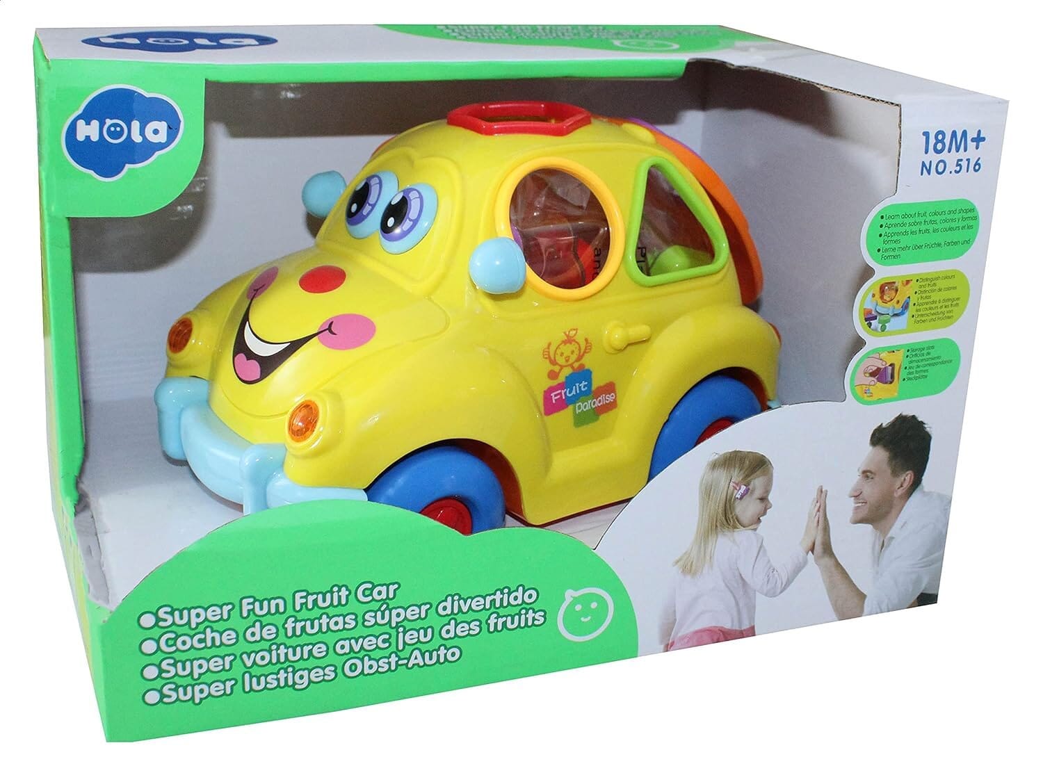 Fruit Car Toy For Children, Improves Imagination - Multicolor