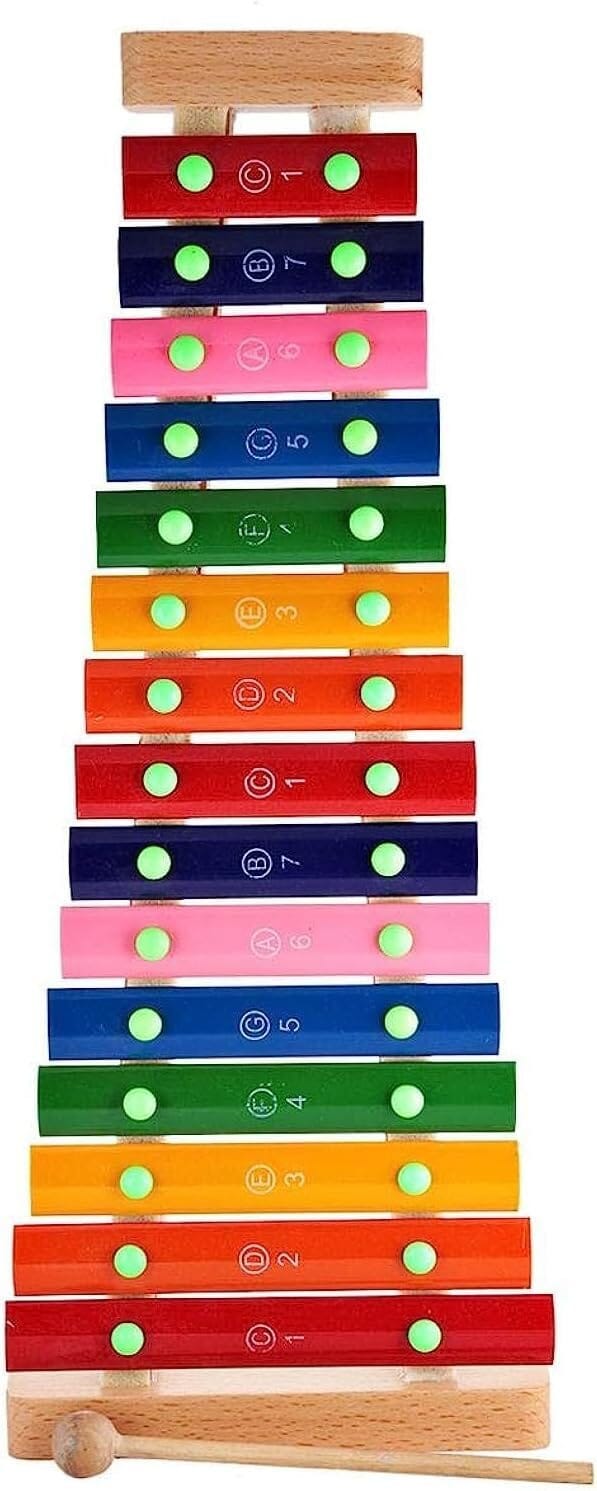 Toy Xylophone Musical Instrument For Children, 43 Cm - Multicolor