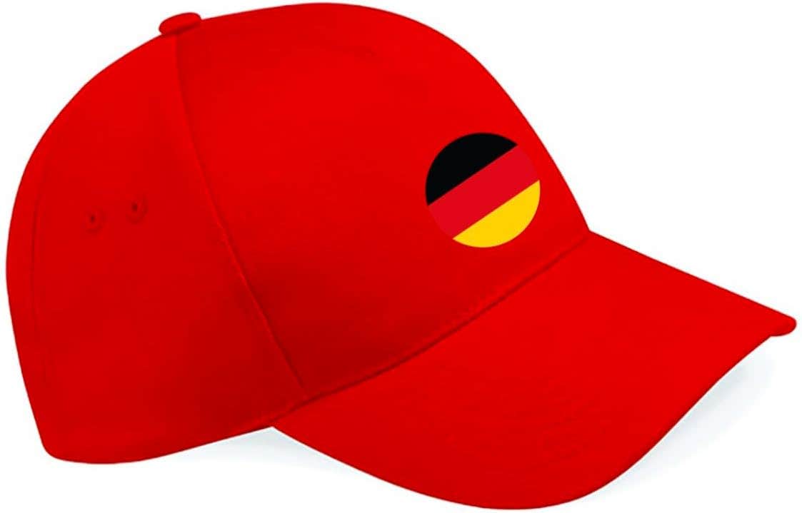 Germany Flag Design Polyester Cap, One Size - Red