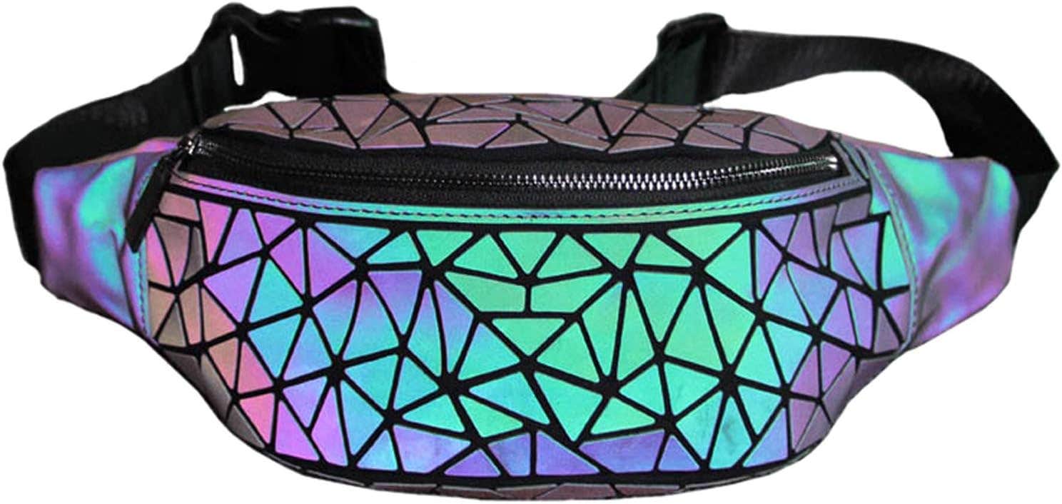 Foucpoom Geometric Luminous Reflective Crossbody Bag - Multicolor