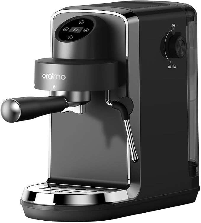 Oraimo Espresso Machine, 20 Bar Pressure, 1.5 Liter Tank, BrewSemi, OCF-262A - Graphite Black