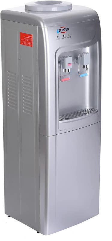 Bergen BY 90 Water Cooler, 2 Taps, Cold/Hot - Silver