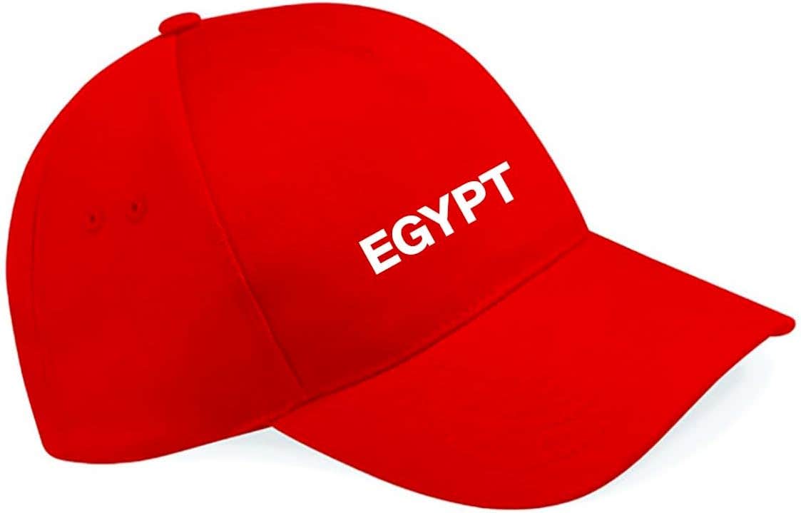Egypt Design Polyester Cap, One Size - Red