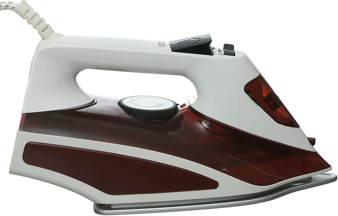 Castle SI2024C Steam Iron, 2400 Watt, Ceramic Sole - White Red