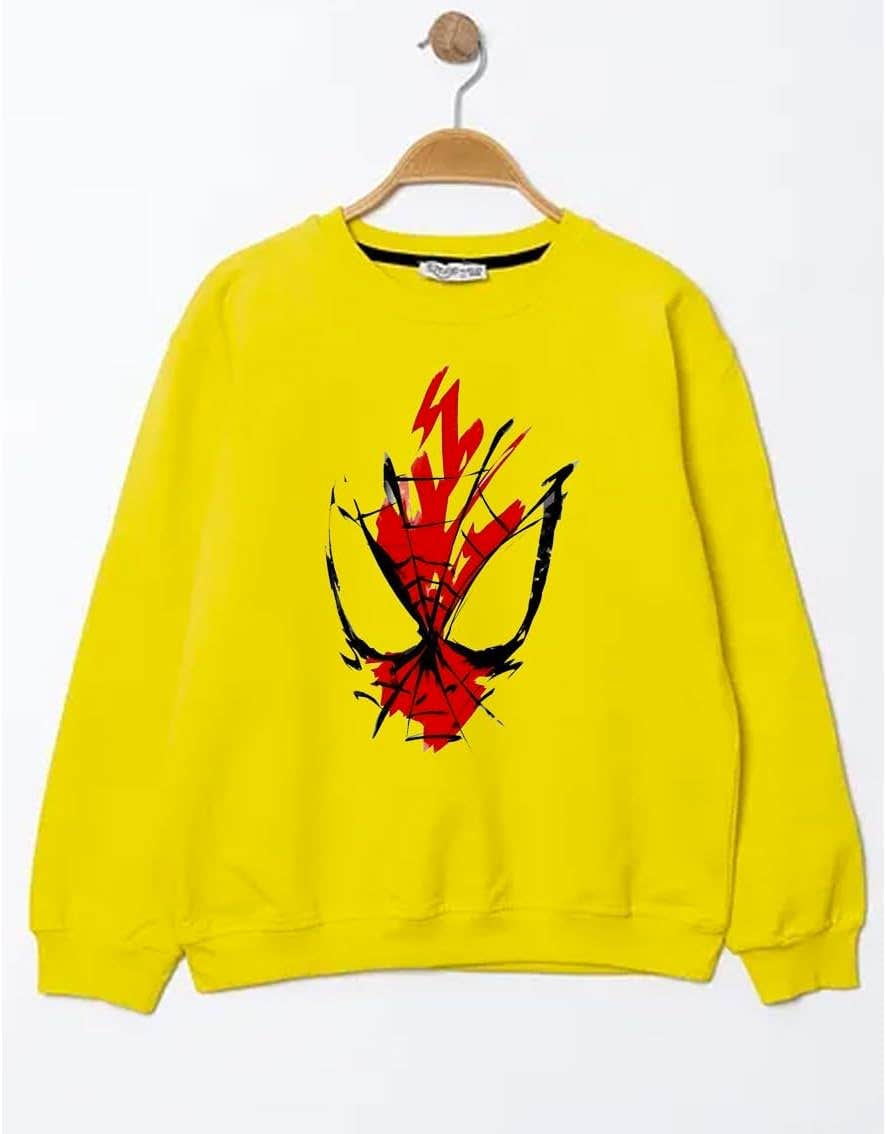 Spiderman Design Comfortable Cotton Kids Sweatshirt