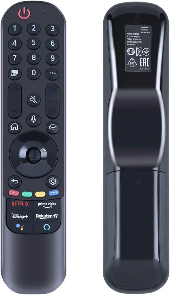 WDZP Voice Magic Remote Control AN-MR21GC for LG Smart TVs 2021 - Black
