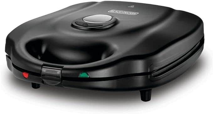 جهاز مطبخ Black & Decker TS4130-B5 Sandwich Maker, 1400 Watt - Black