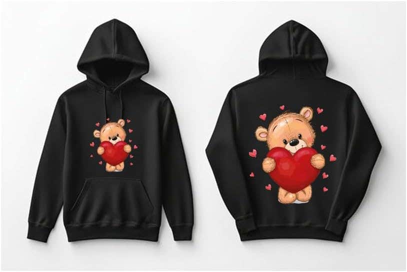 Bear Design Comfortable Cotton Hoodie