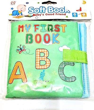 Alsafwa W34-14-3 English Letters Fabric Book For Babies for Unisex Children - Green