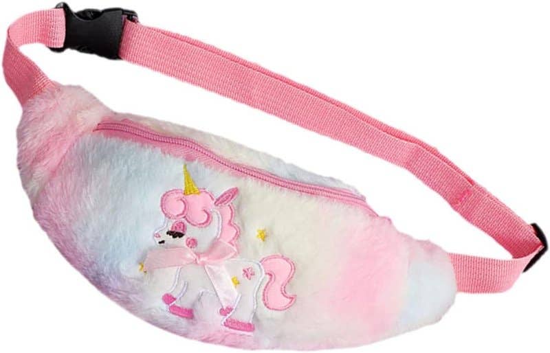 CRAFTHROU Cute Cartoon Animal Pattern Waist Bag - Pink