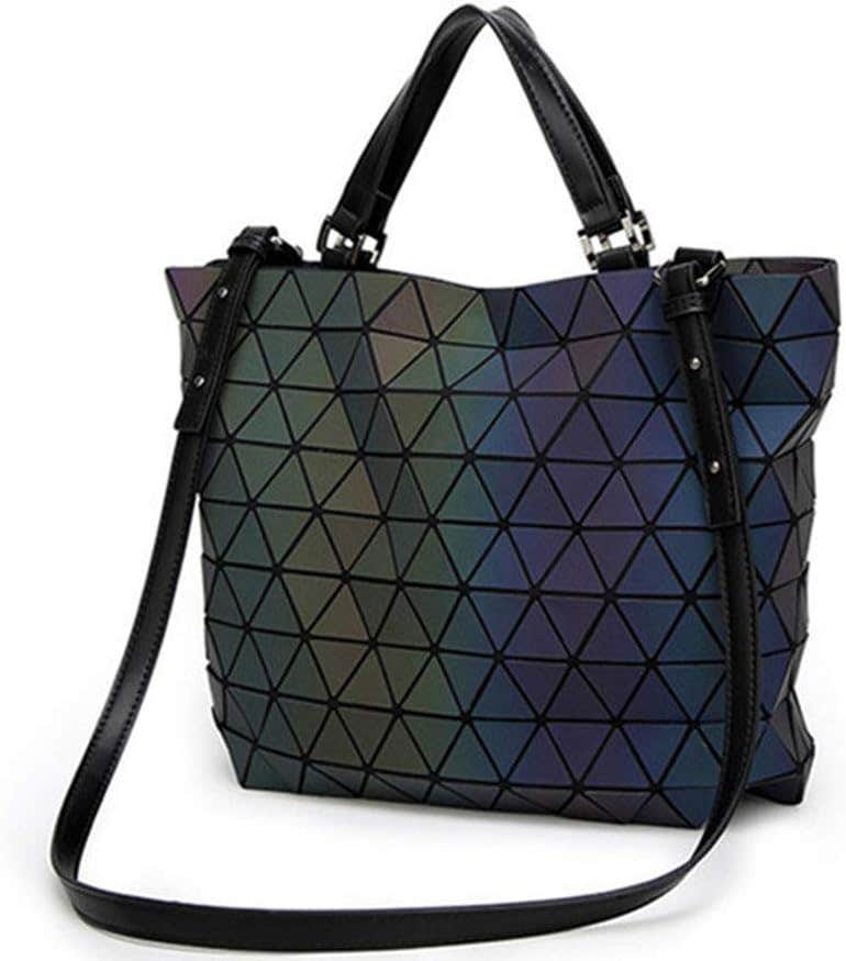 Tagdot Reflective Tote Bag, Large - Black