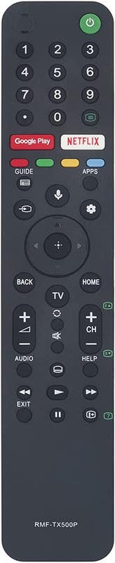 Remote Control, Compatible with Sony 4K Smart Screen, with Voice Control - Black