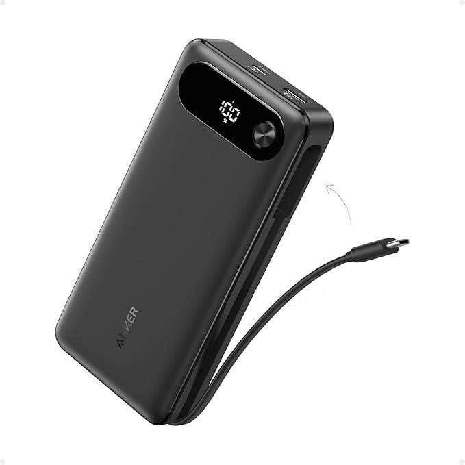 Anker Power Bank, 20000 mAh, 87 watts, USB-C Port - Black