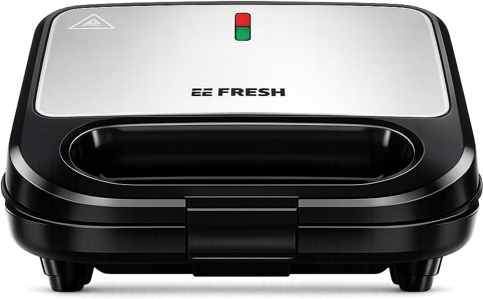 ماكينة صنع الساندويتش فريش، 750 وات، FWM-750Z-STB - أسود فضى