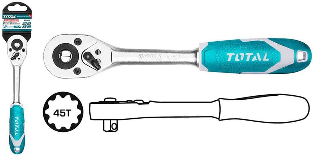Total 0617Yykiry2 Ratchet Wrench, 12 Inch, 1 Piece - Turquoise