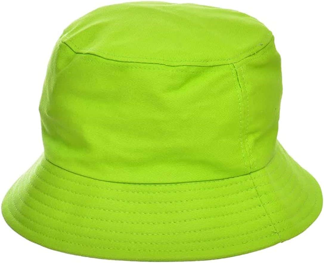 Foldable Cotton Bucket Hat, One Size - Green
