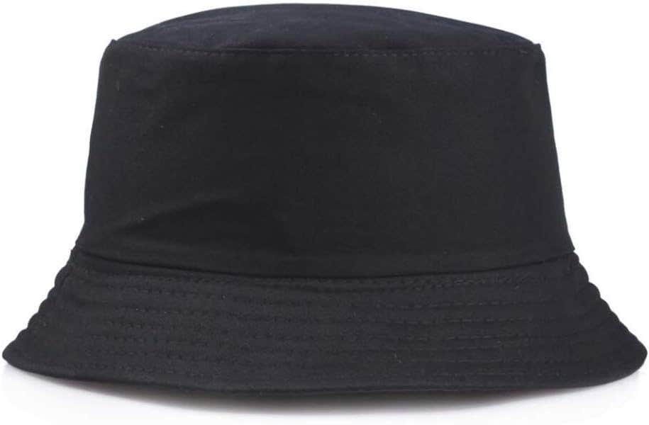 Lazzon Foldable Canvas Bucket Hat, One Size - Black