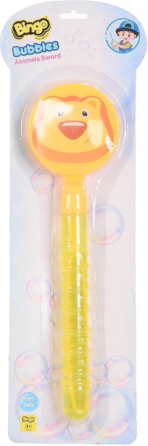 Bingo Soap Toy Plastic to Making Bubbles for Kids - Yellow
