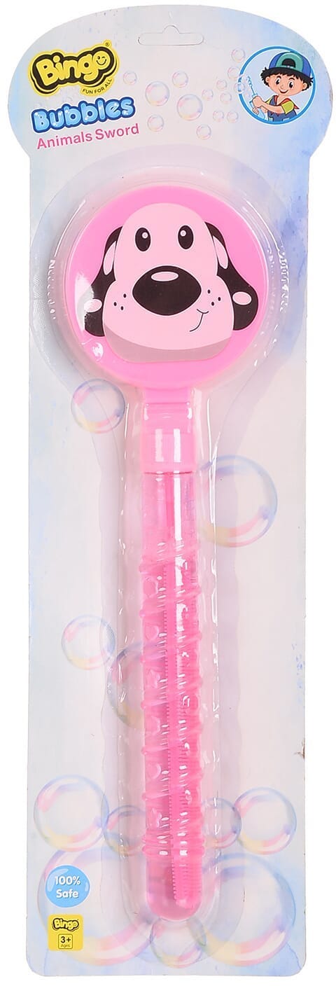 Bingo Soap Toy Plastic to Making Bubbles for Kids - Pink