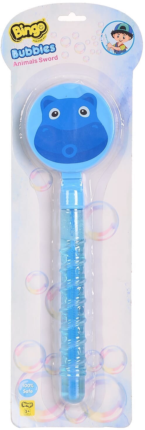 Bingo Soap Toy Plastic to Making Bubbles for Kids - Blue