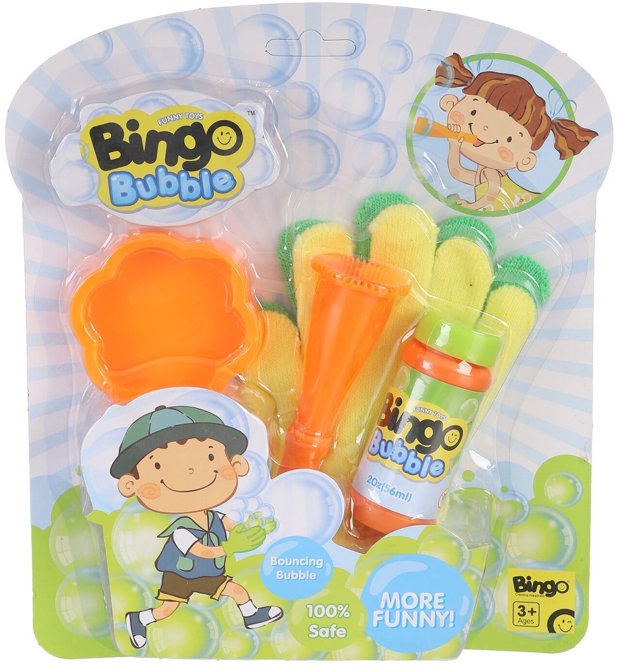 Bingo And Guantes Toy, 5 Pieces - Multicolor