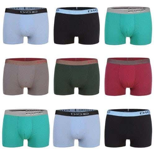 Dice Cotton Boys Boxer Set, 6-7 Years, 9 Pieces - Multicolor