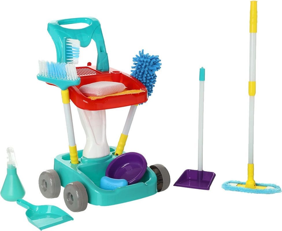 House cleaning trolley toy for children - Multicolor