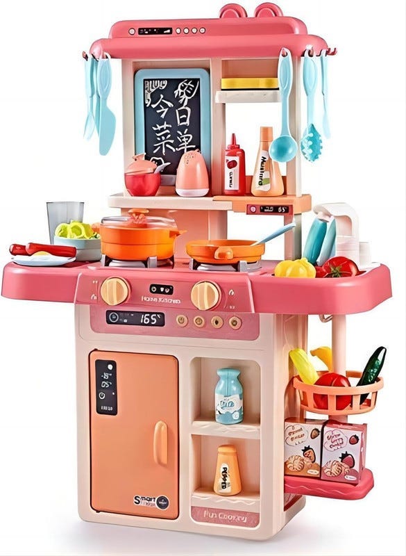 Kitchen toy set, 42 pieces - Multicolor