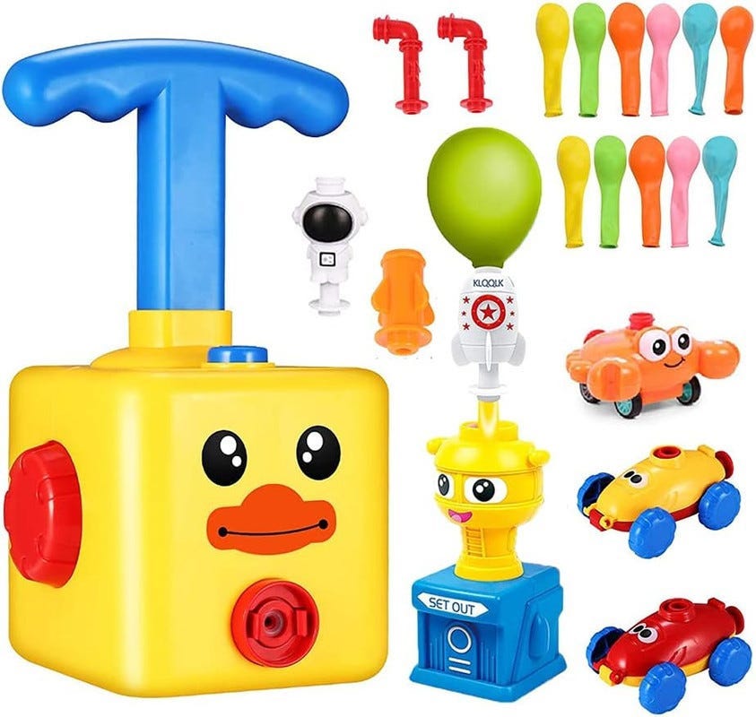 Balloon racing car toy - Multicolor