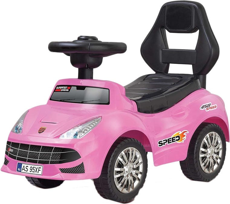 Ride-on car for children, plastic - Pink