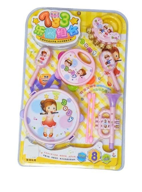 Alsafwa W35-1-2 Musical Instruments Playset for Unisex Children - Multicolor