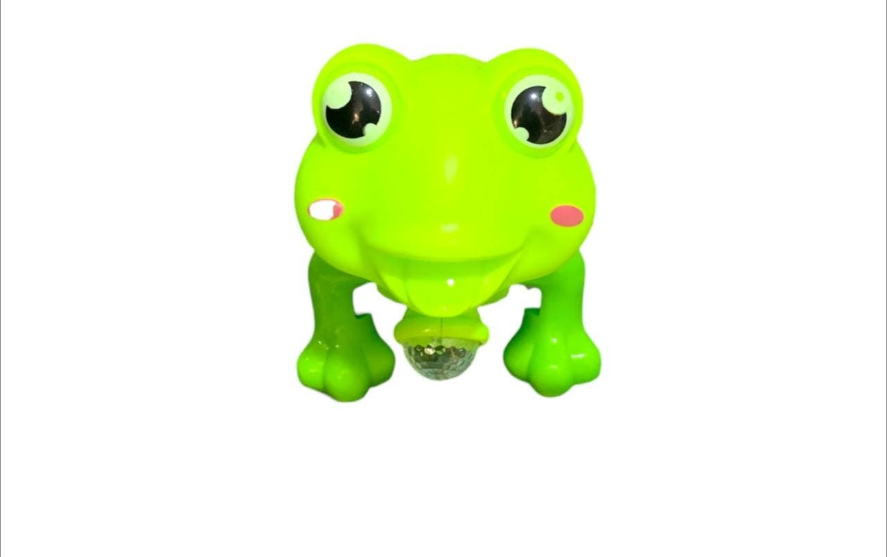 Alsafwa T-328 Jumping Frog Toy for Unisex Children - Green Black