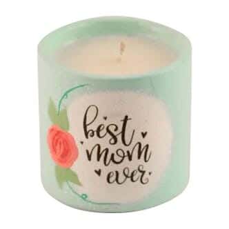 Pottery Aromatic Candle Handmade Pot, 6×6 cm - Turquoise
