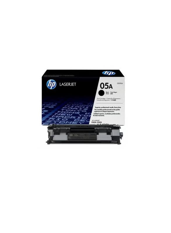 HP LaserJet Toner Cartridge, 05A, CE505A - Black