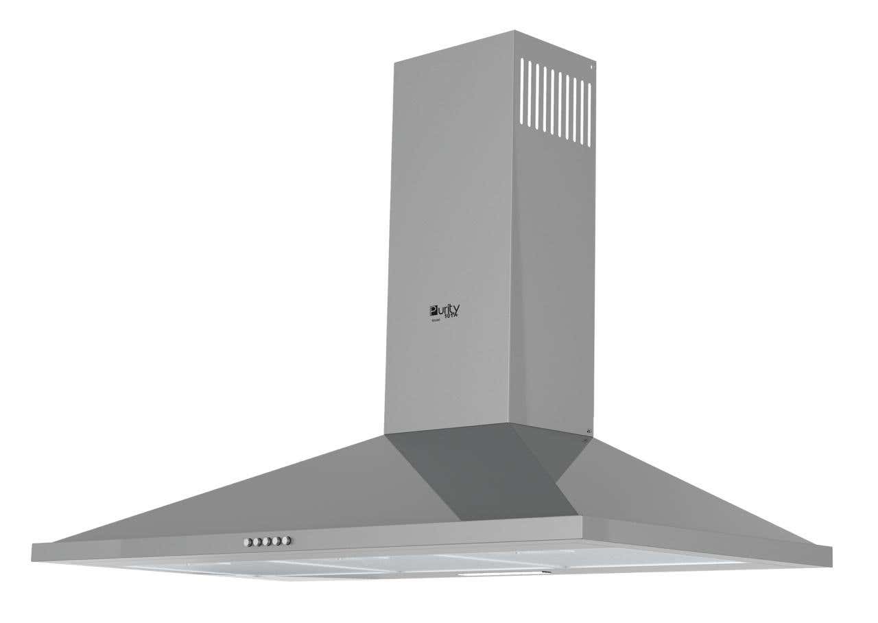 Purity ETO PLUS90 Built-in Hood, 3 Speeds, LED Lighting, 90 cm - Silver