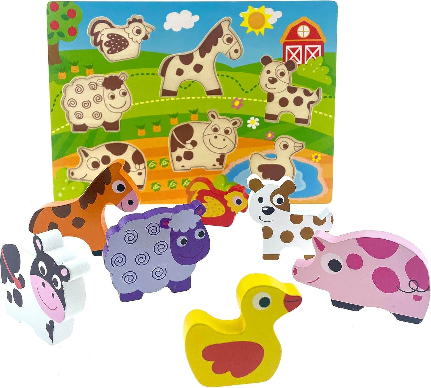 Rb&G Educational Design Wooden Puzzle - Multicolor