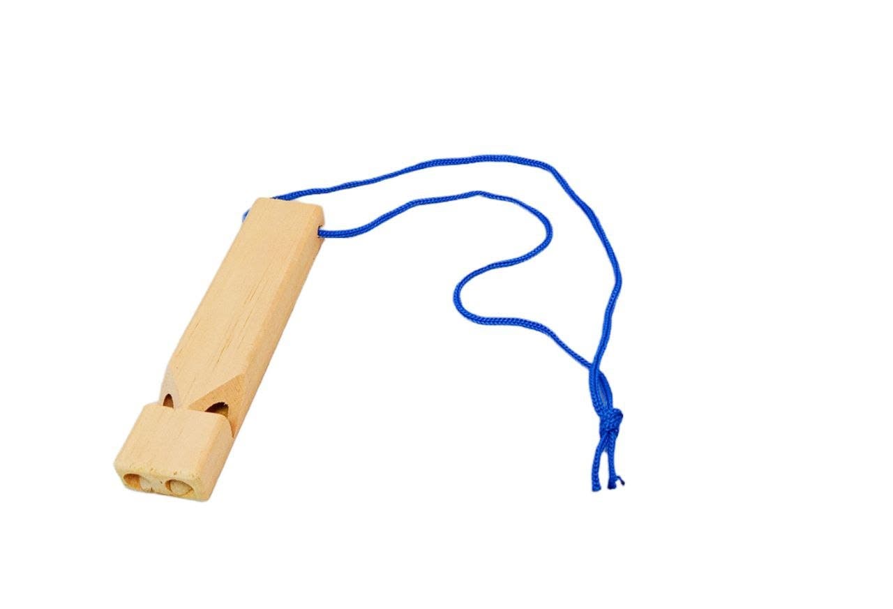 Alsafwa W35-65 Wooden Whistle Toy for Unisex Children - Beige