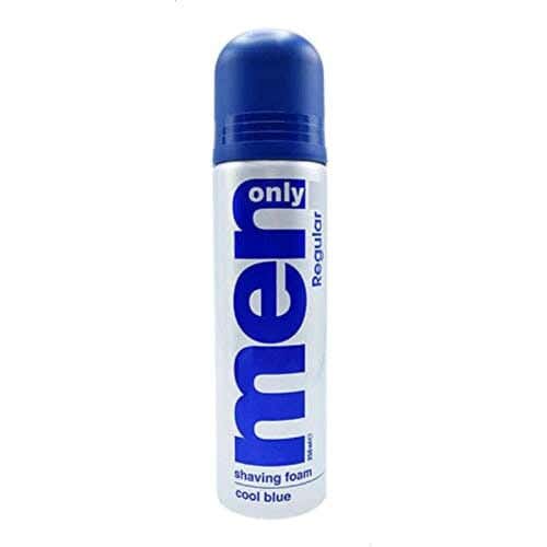 Men Only Cool Blue, Shaving Foam, Men, 250 ml, White Blue