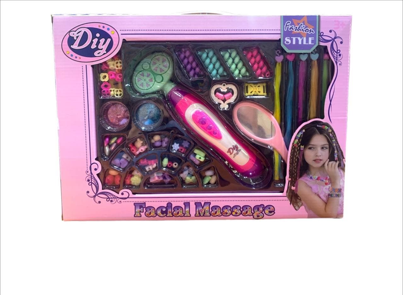 Alsafwa W36-113 Hair Bead Machine Toy for Girls - Multicolor