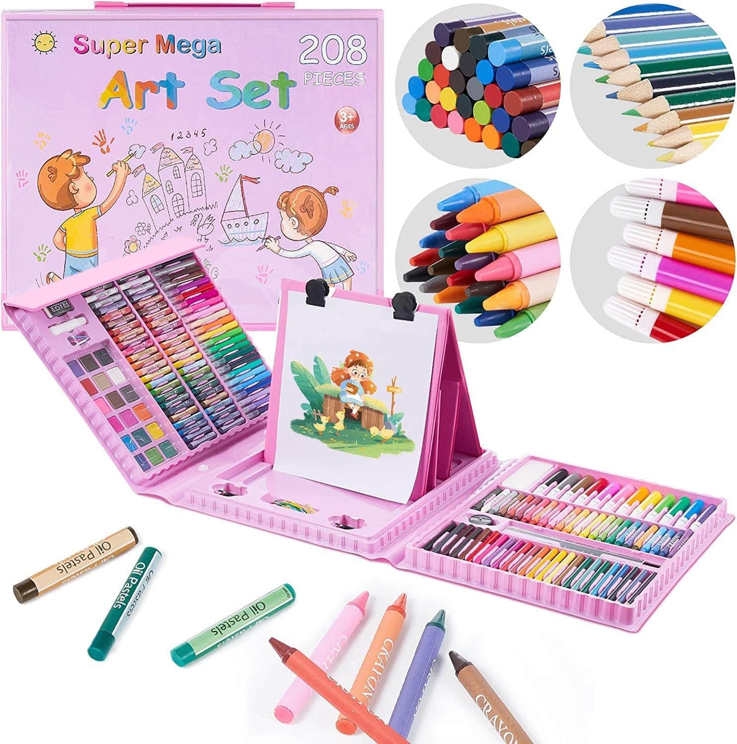 Ysdr Painting Set, 208 Pieces - Multicolor